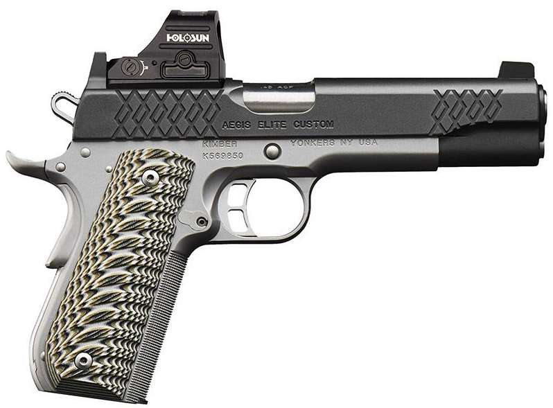 KIMBER AEGIS ELITE CUSTOM OI HOLOSUN 507C-GR X2 2MOA 1911 .45 ACP 5IN BARREL 9RD 3000505 - Taurus Savings